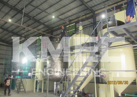 coconut oil refining plant workshop view