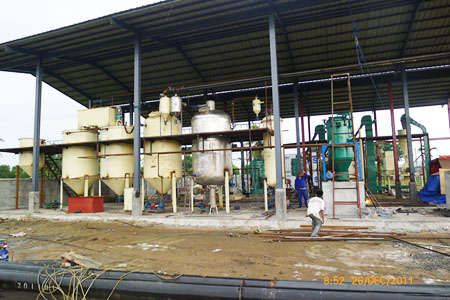 coconut oil refining plant