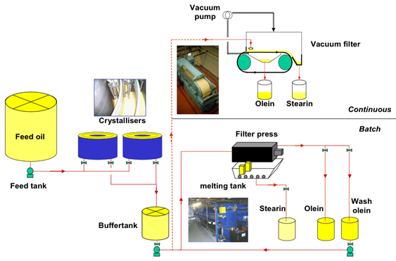 Processing of palm oil, palm kernel oil and fractionation process