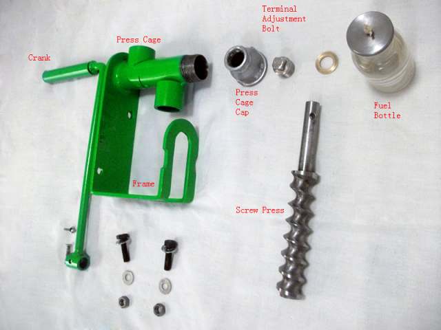Parts of Home Use Oil Expeller